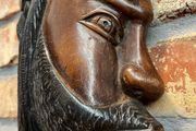 vintage wood mask