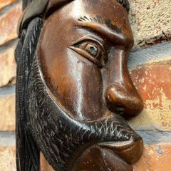 vintage wood mask