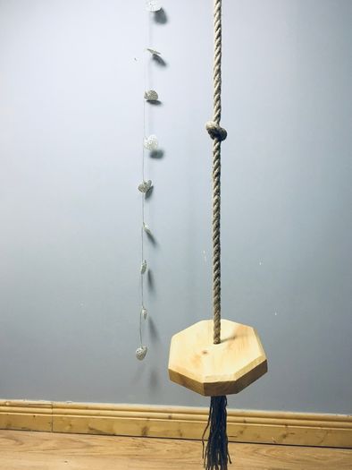 Kids swing, wooden indoor swing, handmade tree swing, children gift idea