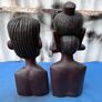 Pair of hand carved African busts Image 10