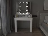 Dressing table with LED lighting 10 bubs and 3 pc mirror foldable stylish