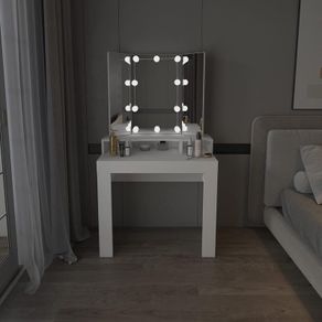 Dressing table with LED lighting 10 bubs and 3 pc mirror foldable stylish