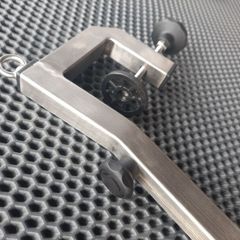 Transducer mount for large transducers , bended .