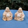 2 X Stone fat Bhuddas Image 3