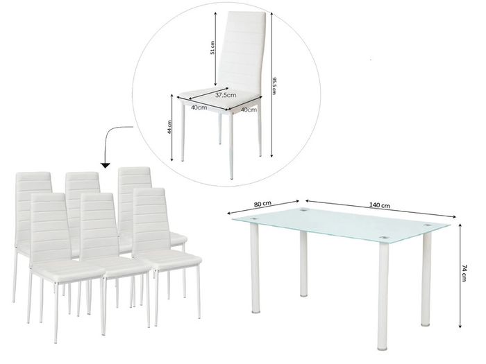 Black Glass Dining Table Set Seats 6 in Style!