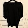 Yours Black Embroidered Top Floral Detail 8XL 56 28 Image 2