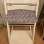 Stokke Tripp trapp high chair in white wood  with accessories in great condition Image 3