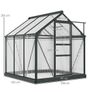 Large Walk-In Polycarbonate Greenhouse 6 x 6ft Image 4