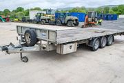 20ft x 8ft tri axle flat bed trailer