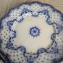 Six WH Grindley Flow Blue Ceramic Plates Keele Pattern Image 5
