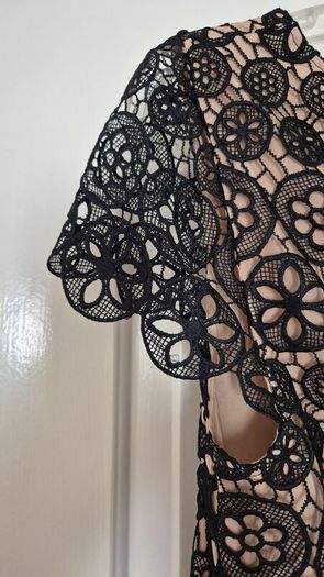 Black lace dress