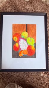Watercolour - Fruit Bowl (paint 32/22cm & frame 54.5/45cm)