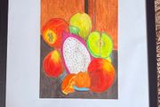 Watercolour - Fruit Bowl (paint 32/22cm &amp; frame 54.5/45cm)