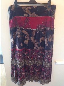 BNWOT Gorgeous Designer B.Young Boho Style Maxi Skirt Size 14