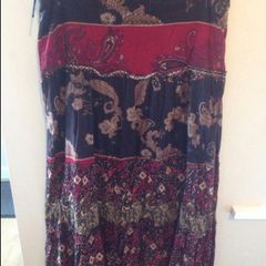BNWOT Gorgeous Designer B.Young Boho Style Maxi Skirt Size 14