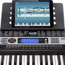 54 Key Keyboard Piano with Power Supply, Sheet Music Stand, Piano Note Stickers & Simply Piano Lessons, Black Image 6