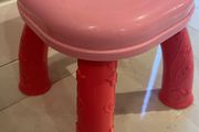 pink toddler stool