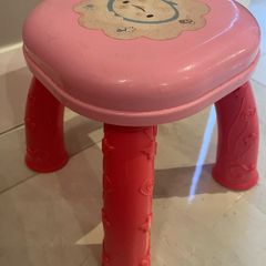 pink toddler stool
