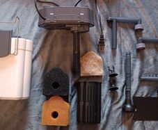 Hang on Back aquarium filter w. accessories