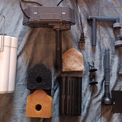 Hang on Back aquarium filter w. accessories
