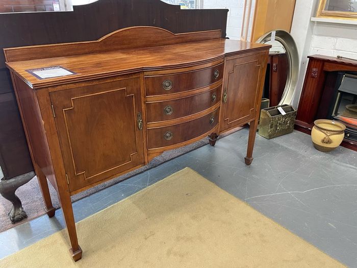Vintage Bow Front Sideboard