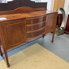 Vintage Bow Front Sideboard