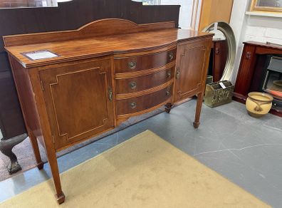 Vintage Bow Front Sideboard
