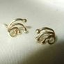 Vintage 9ct Gold Earrings Image 6