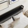King Size Bed Frame with Storage Wooden Headboard Image 6