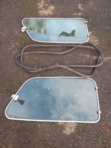 Rover mini cooper opening side windows also complete glass set mini cooper with green tint