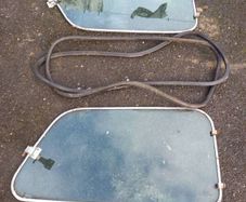 Rover mini cooper opening side windows also complete glass set mini cooper with green tint