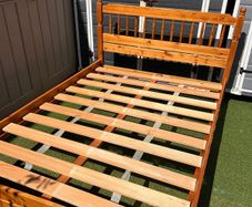 Very Sturdy 4Ft 6 Double Pine Wooden Bed Frame - Can Deliver