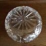 Cut glass crystal large deep fruit bowl un stamped heavy Image 3