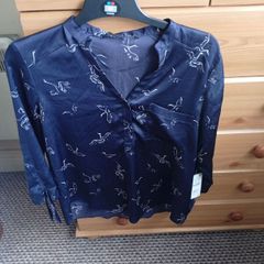 Zara basics blouse