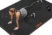 Large Exercise Mat Fitness Mat for Home Gym Workout Gym Mat for Fitness, Floor Exercises, HIIT, Cardio, Gym Work, Equipment Heavy Duty Rubber Flooring for Gym