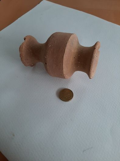 Small terracotta model vase