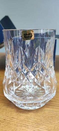 Vintage Cavan Irish Crystal Tankard, Handmade Cut Crystal, 1/2 Pint (1980s)