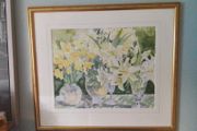 Gold Framed Still life Watercolour