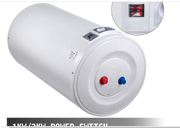 FlowerW Electric Water Heater 80L Temperature Setting Range Water Pressure with Tank Water Heater for Kitchen Bathroom