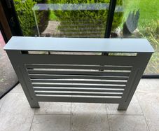 MDF radiator cover in light matte grey