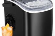 NEW SALE | Countertop Ice Maker Machine, 9 Cubes Ready in 6 Mins, 12 KG in 24Hrs, Self-Cleaning Ice Machine with Ice Scoop and Basket