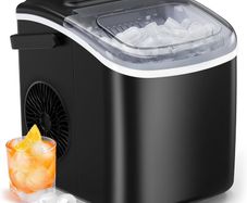 NEW SALE | Countertop Ice Maker Machine, 9 Cubes Ready in 6 Mins, 12 KG in 24Hrs, Self-Cleaning Ice Machine with Ice Scoop and Basket