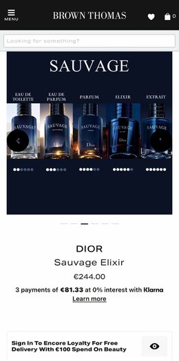 DIOR Sauvage Elixir 100ml for him