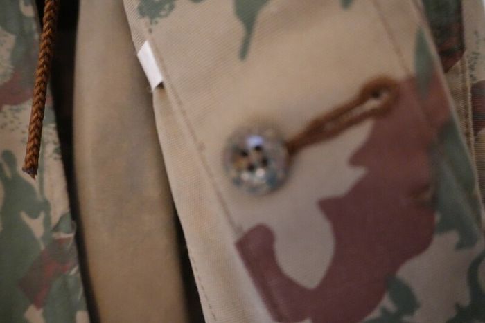 Vintage South African Police Camo Field Jacket 1984 Size M Bush Jacket
