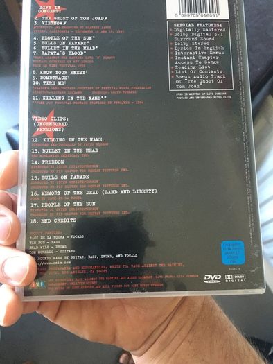 Rage Against The Machine dvd
