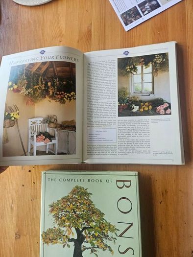 The Complete Book Of Bonsai Plus The New Gardner. And The Countru Diary Book Of Flowers. 3 Large Volume Hardback With Dustjacket In Good Condition.  See Photos For Same.