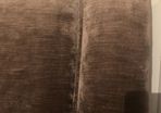 headboard double warm taupe rich velvet