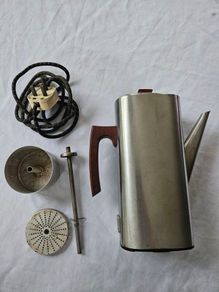 Vintage Russell Hobbs Model 3008 stainless steel coffee percolator
