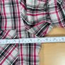 Quicksilver Button Up Short Sleeve Shirt Pink Plaid Sz Small - Pearl Button Image 7