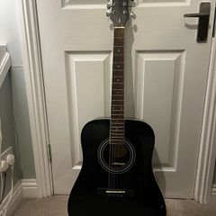black guitar